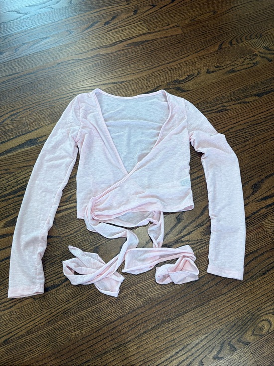 SHEIN Tops - Light Pink Wrap Top